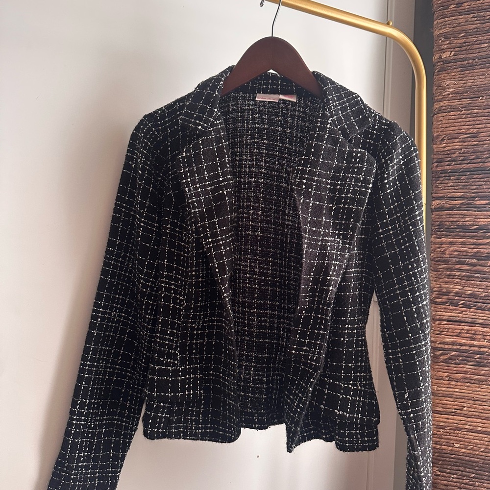 Xhilaration Black and White Checkered Blazer